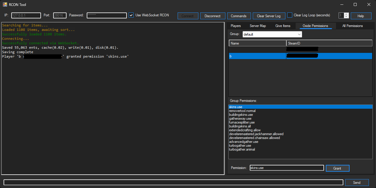 RCON Tool Permissions View 2